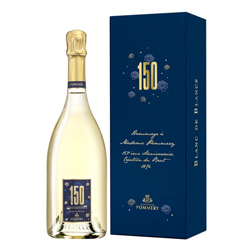 Pommery Cuvee 150 Blanc de Blancs Champagne Gift Box 75cl Home Delivery